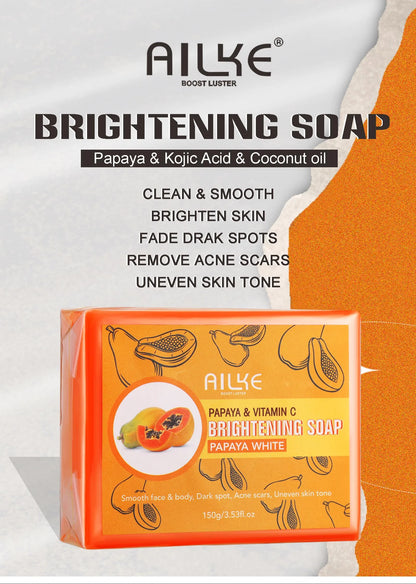 AILKE Natural Multi-Vitamin Lightening Skin Care Kit, Moisturizes, Even Toning, Remove Blemishes, Clean & Soothing Skin