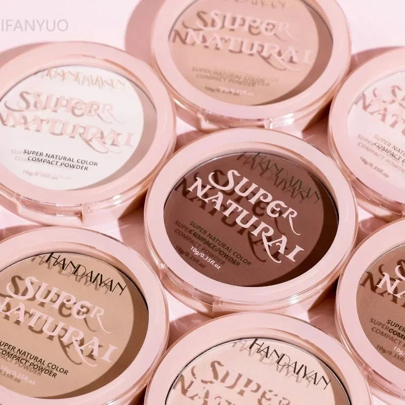 Face Setting Powder Cushion Long Lasting Oil-Control Pressed Foundations 8 Colors Matte Finish Concealer Makeup Pressed Powder