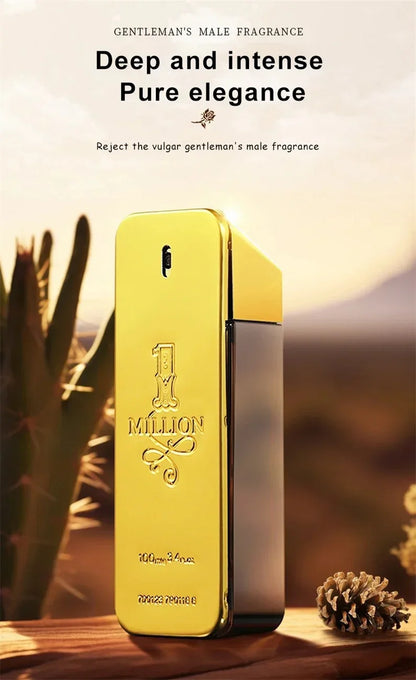 100ML Million Gold Men's Perfume Long Lasting Strong Men's Strong Spicy Pheromone Cologne Body Spray  Perfumes Parfum Homme
