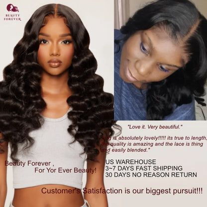 Beautyforever 3D Body Wave Bye Bye Knots Glueless Wig Human Hair Ready to Wear Lace Front Wig 100% Raw Human Hair Wig