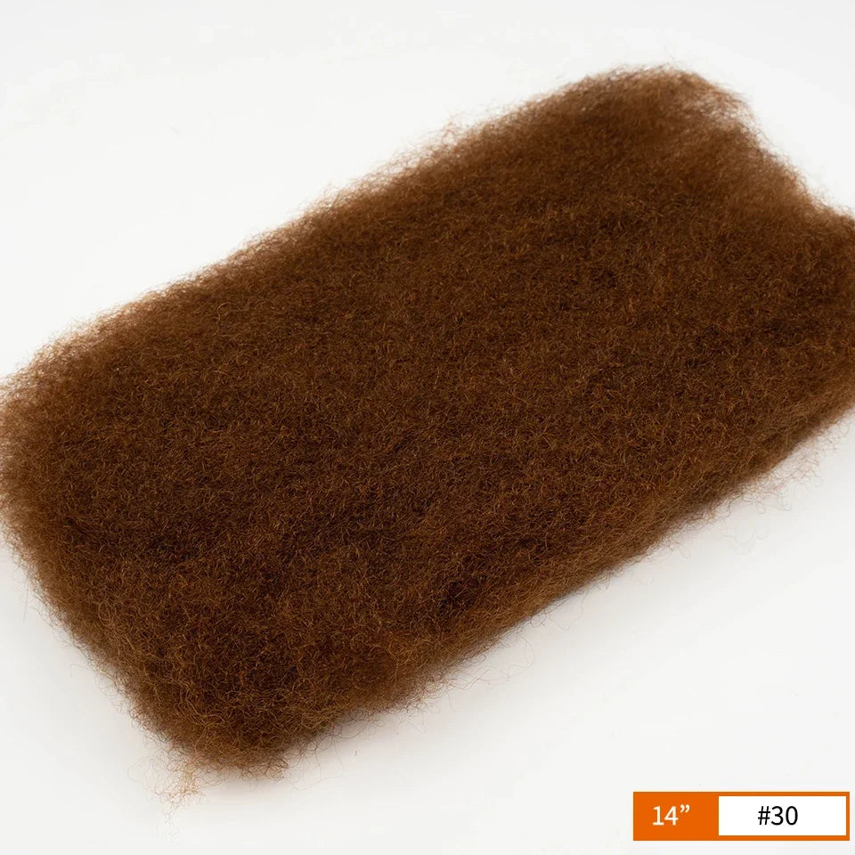 QVR Affordable Afro Kinky Bulk Human Hair 99J Burgundy Color For Braiding DreadLock – Natural Look, Soft Hair, Heat-Resistant