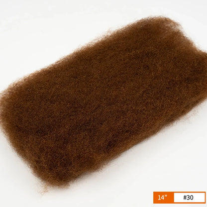 QVR Affordable Afro Kinky Bulk Human Hair 99J Burgundy Color For Braiding DreadLock – Natural Look, Soft Hair, Heat-Resistant