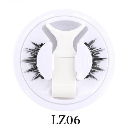 Hot Magnetic Eyelashes Set 1 Pair Reusable No Glue Needed False Eyelashes with Magnetic Tweezers Curly Faux Lashes Makeup Tool