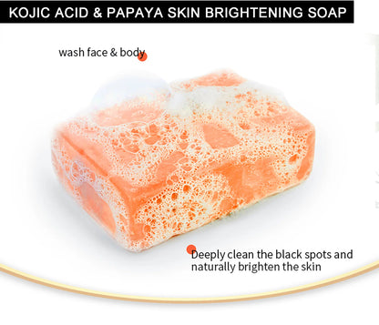 AILKE Natural Multi-Vitamin Lightening Skin Care Kit, Moisturizes, Even Toning, Remove Blemishes, Clean & Soothing Skin