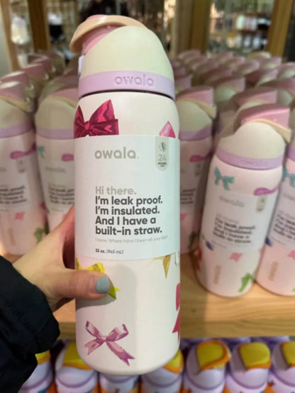 32 Oz Insulated Stainless Steel  Cup Water Bottle with Straw, BPA-Free Sports Water Bottle, Great for Travel