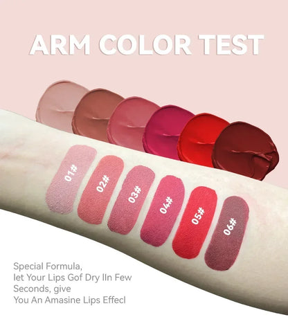Cheap Matte Ink Liquid Lipstick Non-stick Cup Long Lasting Velvet Nude Lip Gloss Waterproof Lips Tint Waterproof Korean Make Up