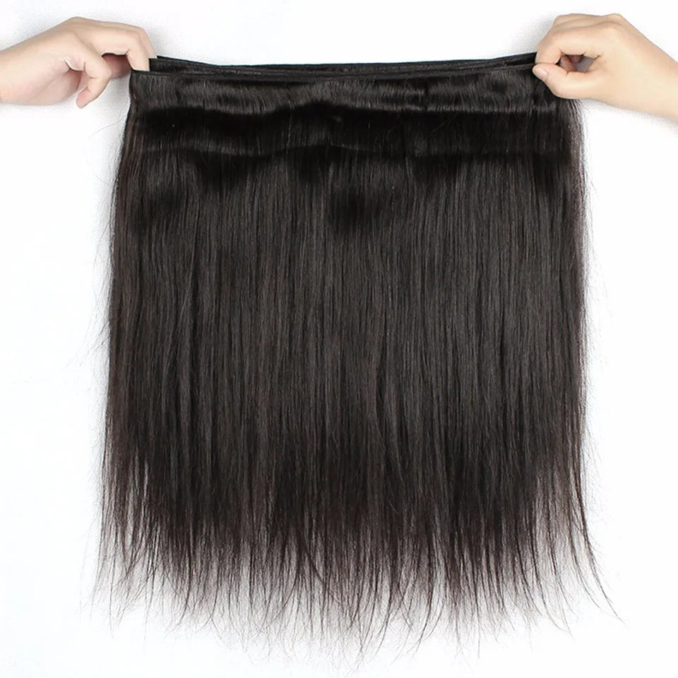 12A Grade 100% Human Hair Bundles 30 inch Straight Bundles Brazilian Raw Hair Weave 100 g/pc Natural Black Human Hair Extensions
