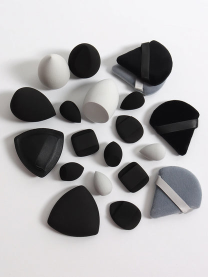 20 Pcs Pink Makeup Sponge and Makeup Puff Set Suitable for Face Cream and Powder Concealer Powder Makeup Machine