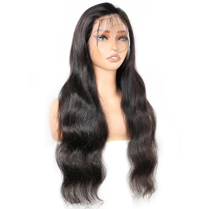 Body Wave 13x4 Lace Front Wigs Brazilian Human Remy Hair 13x6 HD Transparant Swiss Lace Frontal Wig 180% Density Pre Plucked