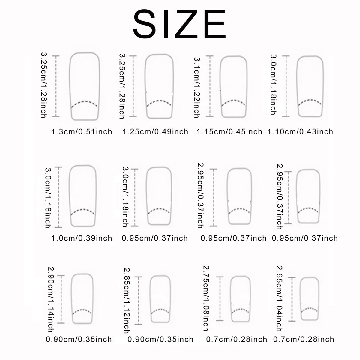 24PCS/1BOX Black French Wearing Sweet and Cool Nail Patch Glitter Love Stars in Europe and America Dark Department Fake Nail