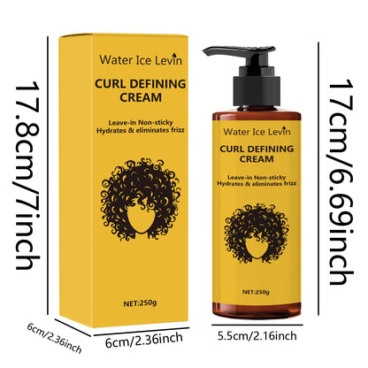 Elastic Styling Cream, Deep Moisturizing, Creates Soft, Fluffy and Elastic Curly Hair, Daily Care and Styling Agent for Men and Women, Suitable for All Hair Types