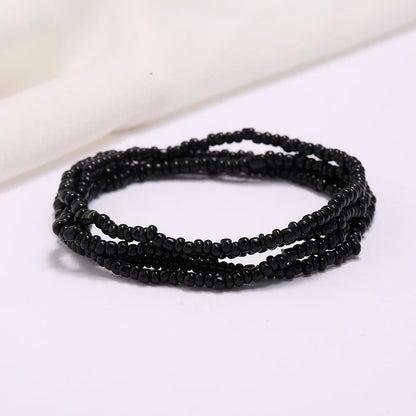New Fashion Multi-layer Handmade Colored Rice Beads Beach Chain Summer Popular Waist Chain Women BD7051