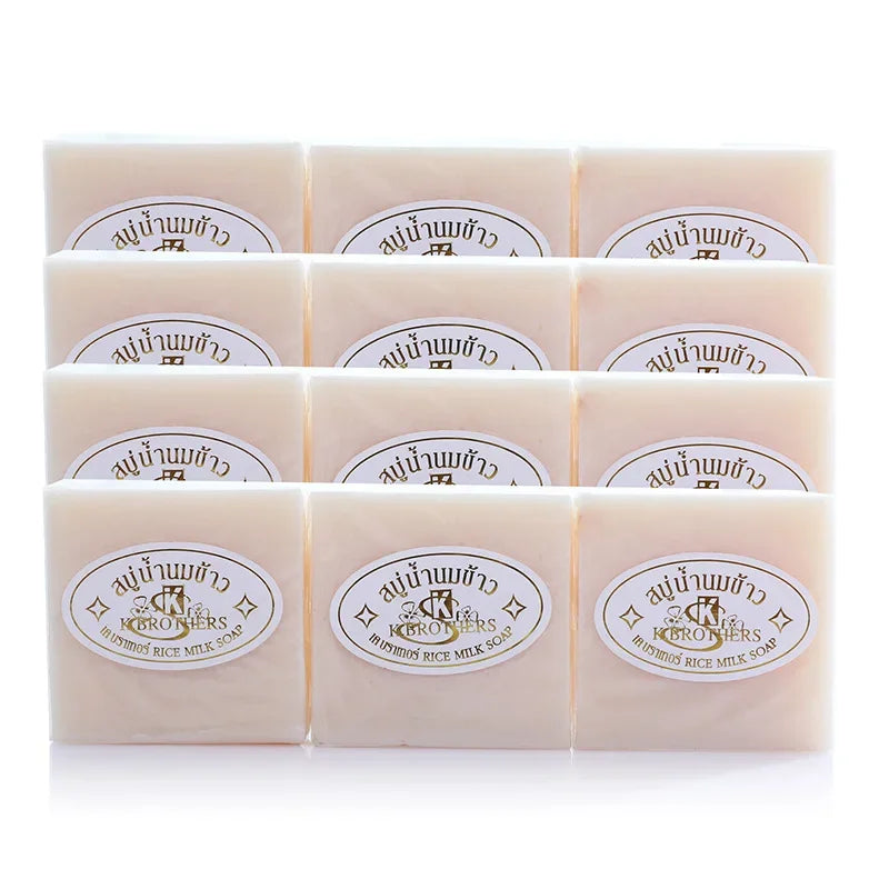 Handmade JAM Rice Milk Goat Milk Soap by K-Brother Thailand Whitening Skin Lightning Beauty Soap Wholesale