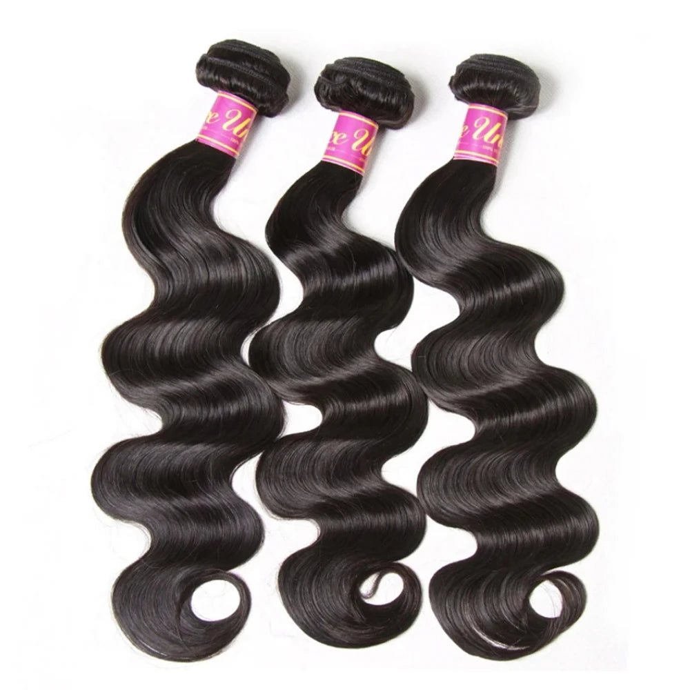 UNice Hair Reddish Brown Body Wave Bundles With 4x4 Closure 100% Human Hair 2/3/4 PCS Bundles And Closure Can Make 250% Lace Wig