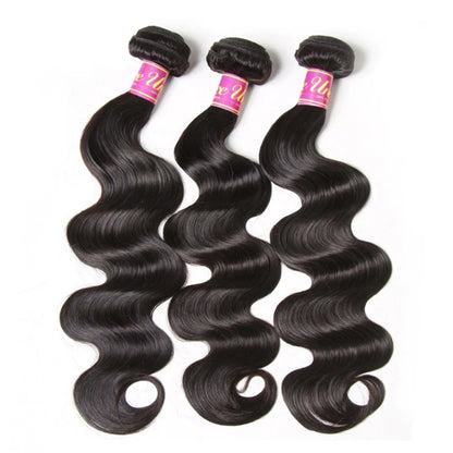UNice Hair Reddish Brown Body Wave Bundles With 4x4 Closure 100% Human Hair 2/3/4 PCS Bundles And Closure Can Make 250% Lace Wig