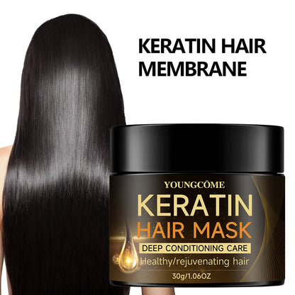 Keratin Hair Mask Professional  Repair Damaged Hair Restore Shine Hair Mask Promotes Hair Growth Fights Dandruff & Dry Scalp