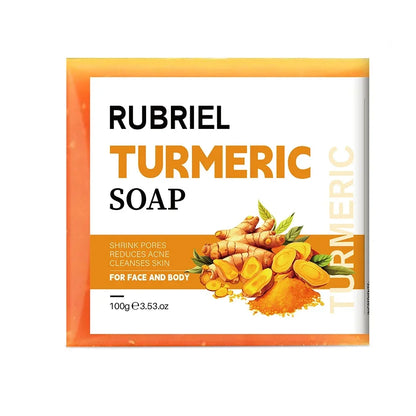 Turmeric Soap For Dark Spot Deep Cleaning Whitening Smoothing Skin Facial Body Natural Handmade Soap For Men and Women