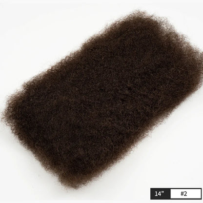 QVR Affordable Afro Kinky Bulk Human Hair 99J Burgundy Color For Braiding DreadLock – Natural Look, Soft Hair, Heat-Resistant