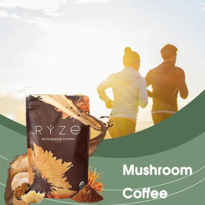 Organic Mushroom Coffee - Shiitake, Cordyceps, Supports Immune, Focus, Concentration, Stress, Digestion & Energy - 1 Pack