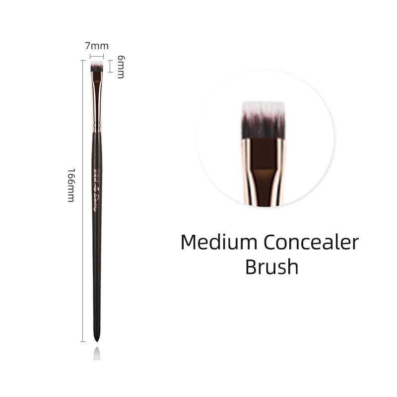 MyDestiny Full Series Professional Animal Hair Eye Makeup Brushes For Eyeshadow, Eyebrows, Eyeliner, Concealer, Lip Brush