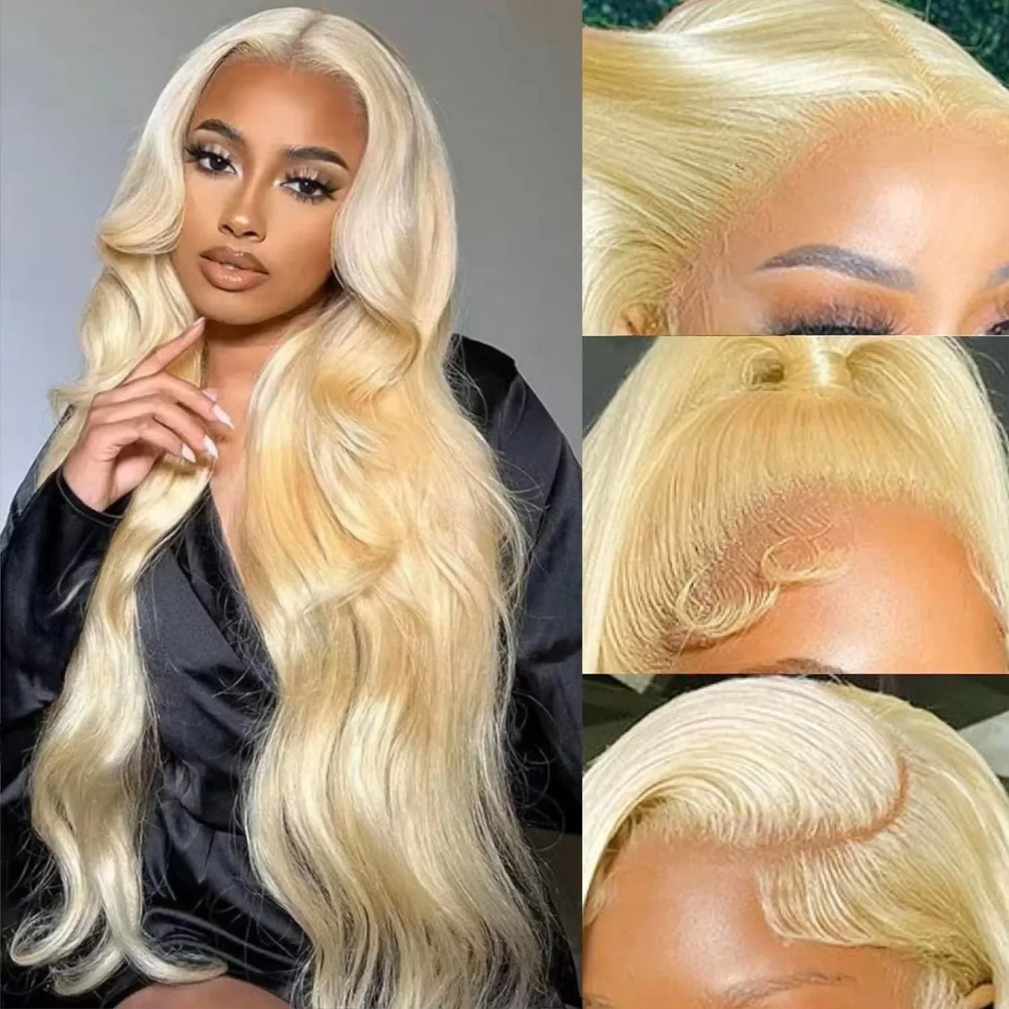 13x4 Honey Blonde Lace Front Wig Human Hair Wigs For Women Brazilian Hair Pre Plucked 30 32 Inch Body Wave 613 Lace Frontal Wig