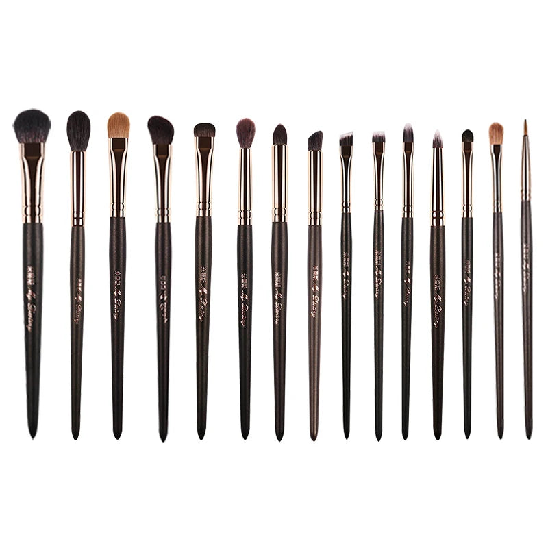 MyDestiny Full Series Professional Animal Hair Eye Makeup Brushes For Eyeshadow, Eyebrows, Eyeliner, Concealer, Lip Brush