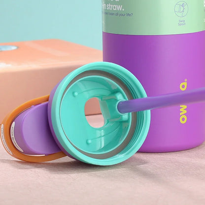 32 Oz Insulated Stainless Steel  Cup Water Bottle with Straw, BPA-Free Sports Water Bottle, Great for Travel