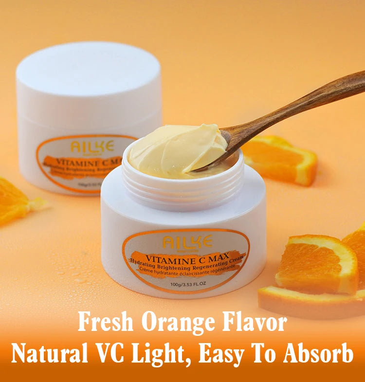AILKE Vitamin C Skin Care Set, with Lightening Body Lotion, Even Skin Tone Cream, Whitening Serum, Brightening Soap