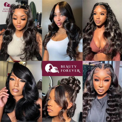 Beautyforever 3D Body Wave Bye Bye Knots Glueless Wig Human Hair Ready to Wear Lace Front Wig 100% Raw Human Hair Wig