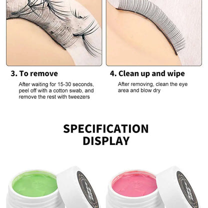 New 10g Fruit Flavour Eyelash Glue Remover Zero Stimulation Quick Removing Eyelash Extensions Tools Fragrancy Smell Cream Makeup