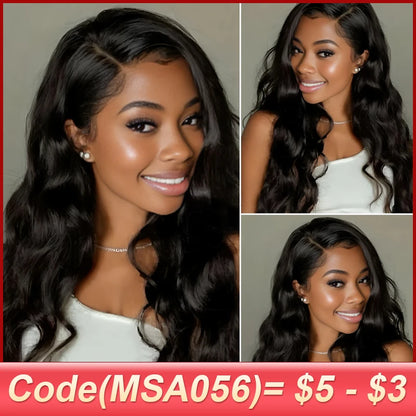 Body Wave 13x4 Lace Front Wigs Brazilian Human Remy Hair 13x6 HD Transparant Swiss Lace Frontal Wig 180% Density Pre Plucked