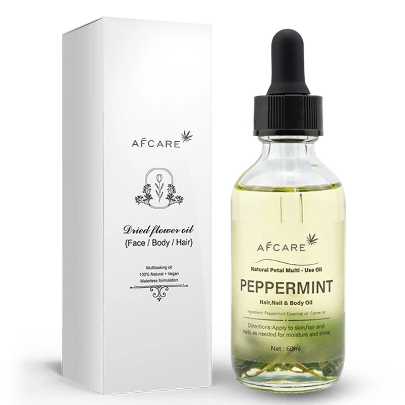 AFCARE Natural Plant Dried Flower Essential Oil 60ml Body Massage Care Essential Oil Diffuser Tea Tree Rosemary Lavender Lily