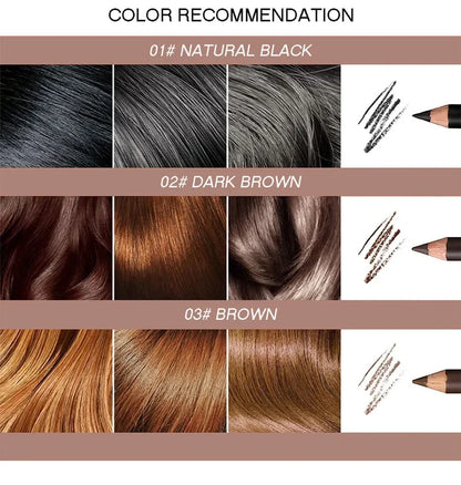 6/12Pcs Waterproof Eyebrow Pencil Easy Color Natural Black Brown Eye Makeup Pen Cosmetic Beginner Practice Eyebrow Beauty Tools