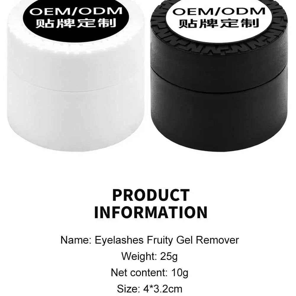 New 10g Fruit Flavour Eyelash Glue Remover Zero Stimulation Quick Removing Eyelash Extensions Tools Fragrancy Smell Cream Makeup
