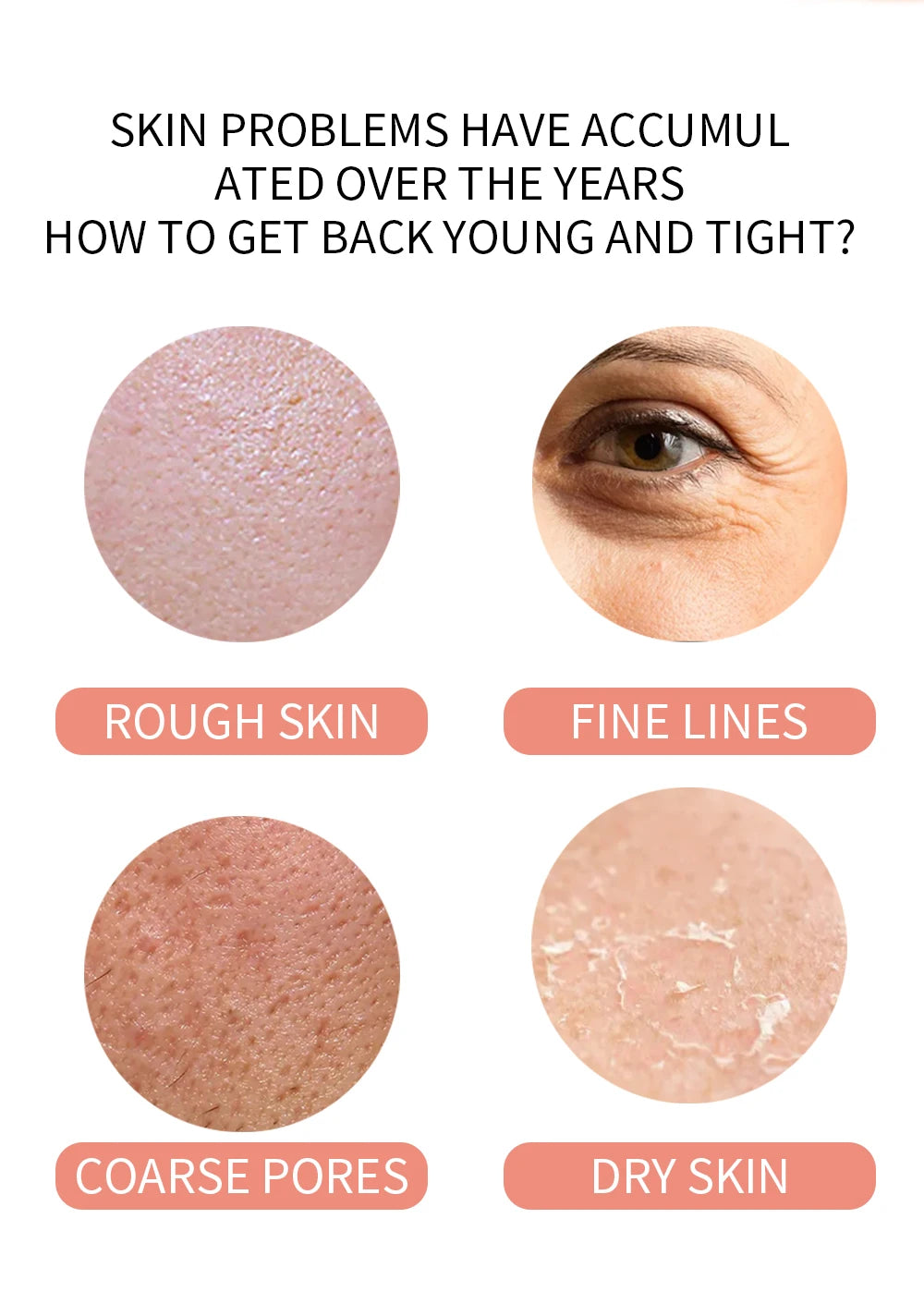 ENVISHA Skin Care Collagen Facial Cream Anti-Aging Wrinkle Whitening Moisturizing Shrink Pores Fade Hyaluronic Acid Niacinamide