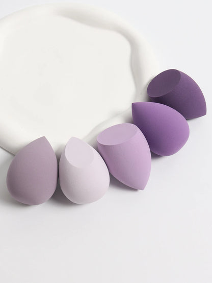 5 Bags of Beauty Eggs Makeup Sponge (Beauty Egg), Foundation Make-Up Mixed Beauty Sponge, Flawless Liquid, Cream and Powder, Mu