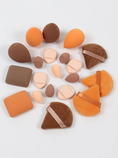 20 Pcs Pink Makeup Sponge and Makeup Puff Set Suitable for Face Cream and Powder Concealer Powder Makeup Machine