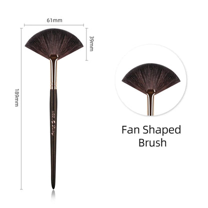 MyDestiny Full Series Professional Animal Hair Eye Makeup Brushes For Eyeshadow, Eyebrows, Eyeliner, Concealer, Lip Brush