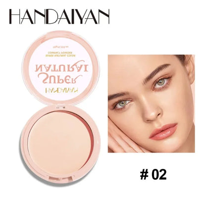 Face Setting Powder Cushion Long Lasting Oil-Control Pressed Foundations 8 Colors Matte Finish Concealer Makeup Pressed Powder