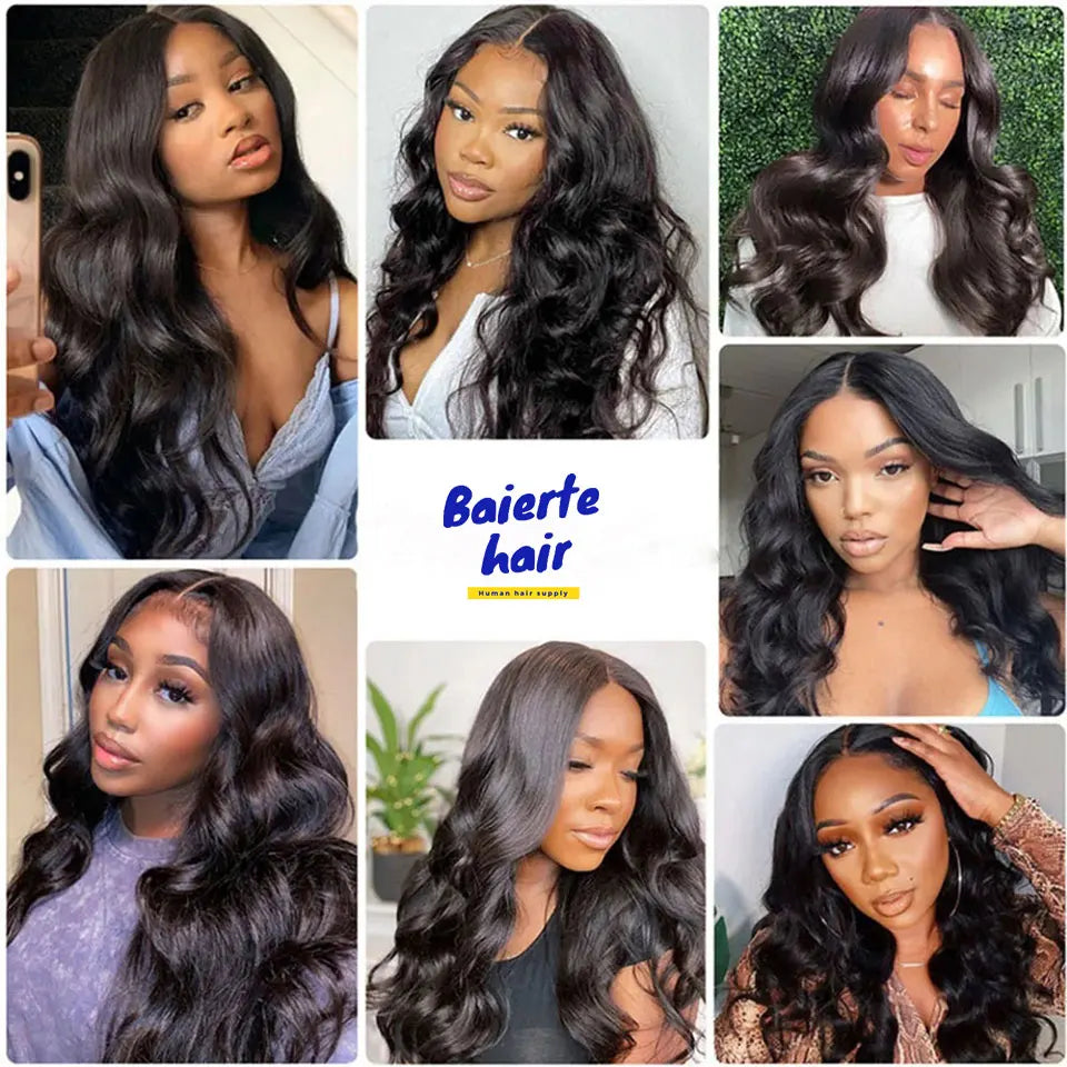 250% Body Wave V Part Wig No Leave Out No Glue Brazilian Remy U Part Human Hair Wave Wigs for Women 16-34 Inch on Clearance Sale