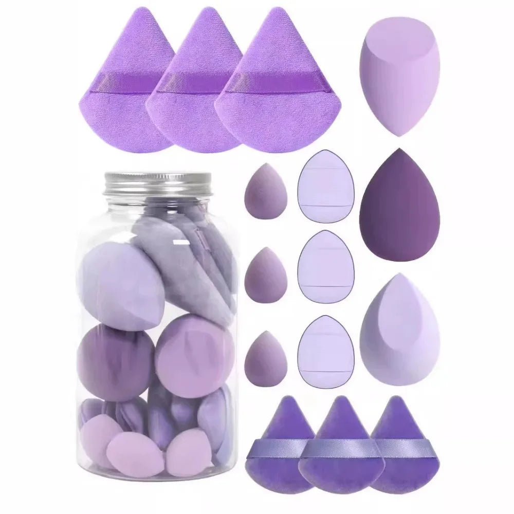 12/15Pcs Makeup Sponge Cosmetic Puff Foundation Sponges Blender Beauty Egg Powder Puffs Women Make Up AccessoriesMakeup Tools
