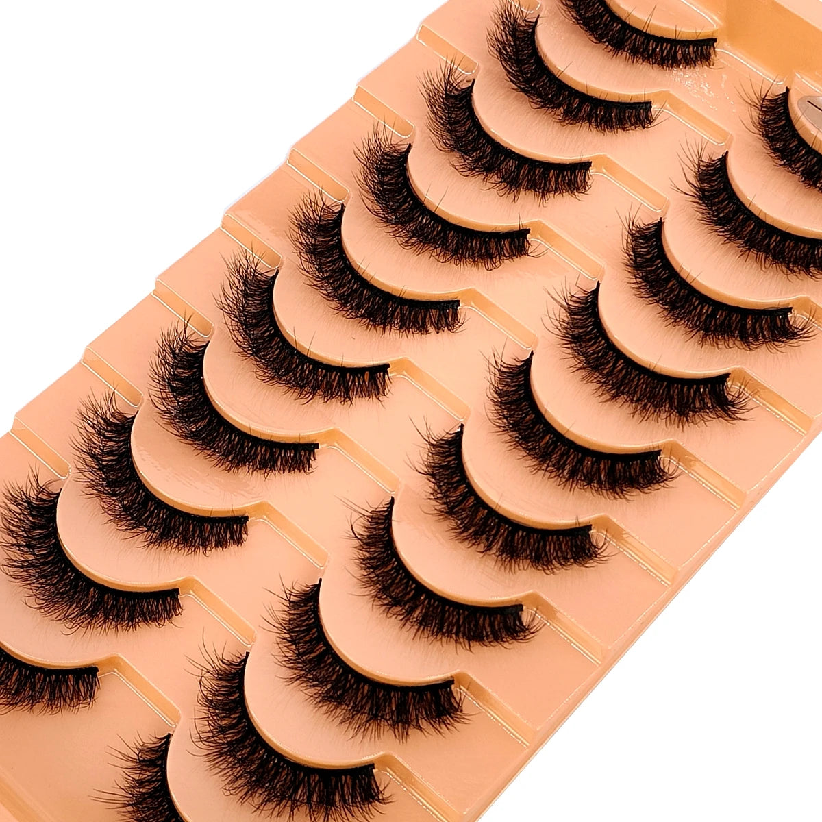 10Pairs 3D Mink Lashes Cilios Fluffy Soft Beauty Natural Short Mink Fake Eyelashes Classic Thick Reusable Makeup False Eyelashes