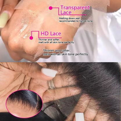 13x4 13x6 HD Bone Straight Lace Frontal Human Hair Brazilian 100% Short Bob Wig For Women 200% Straight Lace Front Bob Wigs