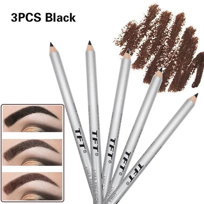 1/3pcs Eye Brow Pencil Waterproof Professional Women Eye Makeup Pen Easy Color Natural Black Brown Cosmetic Beauty Eyebrow Tool