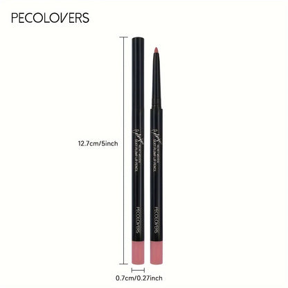 Nude Brown Lip Liner Pencil Lipstick Matte Smooth Waterproof Lipliner Long Lasting Non-stick Cup Lipstick Pen Beauty Makeup