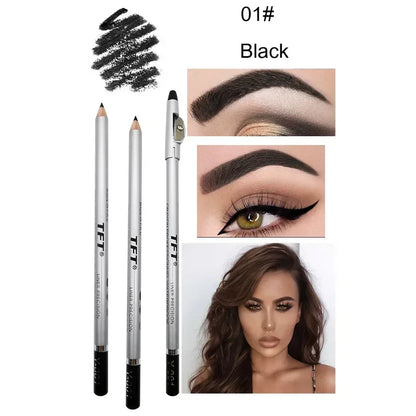 1/3pcs Eye Brow Pencil Waterproof Professional Women Eye Makeup Pen Easy Color Natural Black Brown Cosmetic Beauty Eyebrow Tool