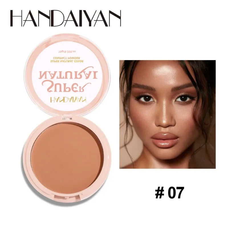 Face Setting Powder Cushion Long Lasting Oil-Control Pressed Foundations 8 Colors Matte Finish Concealer Makeup Pressed Powder