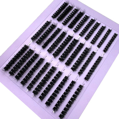 290/300Pcs 5D Fluffy 10-18mm Mix Lashes Cluster 60D-120DThick Eyelash D/DD Curl Individual Lashes DIY Lash Extensions Eyelashes