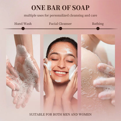 Japanese Facial Soap - Gentle Cleansing, Brightening & Moisturizing, Natural Ingredients for Soft Glowing Skin Sakura Soap