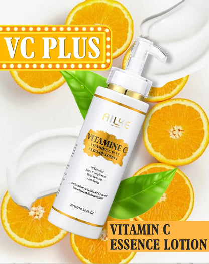 AILKE Vitamin C Skin Care Set, with Lightening Body Lotion, Even Skin Tone Cream, Whitening Serum, Brightening Soap